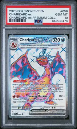 2023 POKEMON SVP EN-SV BLACK STAR PROMO #056 CHARIZARD EX PSA 10 - Image 1