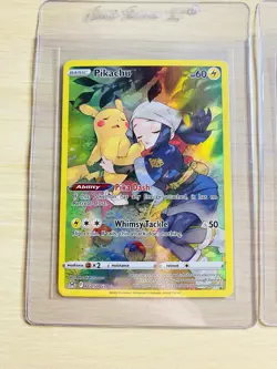 Pokemon TCG Lost Origin Pikachu TG05/TG30 Set Of 2 Ultra Rare NM - Image 2