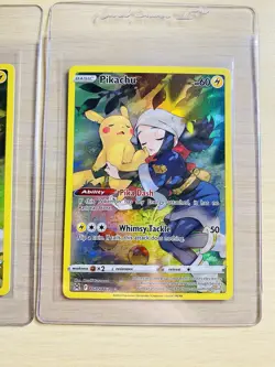 Pokemon TCG Lost Origin Pikachu TG05/TG30 Set Of 2 Ultra Rare NM - Image 3