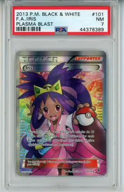 2013 POKEMON PLASMA BLAST IRIS #101 FULL ART HOLO FOIL PSA 7 NM #44378389 - Image 1