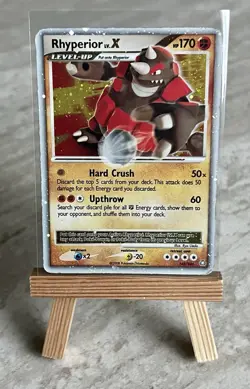Pokemon TCG Rhyperior LV.X 145/146 Legends Awakened Holo (English) - MP - Image 1