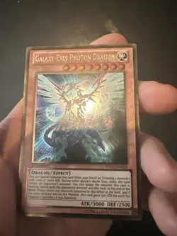 Yu-Gi-Oh! TCG Galaxy-Eyes Photon Dragon Premium Gold PGLD-EN038 1st Edition Gold - Image 2