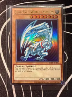 Blue-Eyes White Dragon (Version 2) (ULTRA RARE) LCKC-EN001 Yu-Gi-Oh! Konami - Image 1