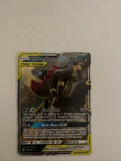 Pokemon TCG Umbreon and Darkrai GX Hollow Rare Card 125/236 Unified Minds - Image 1