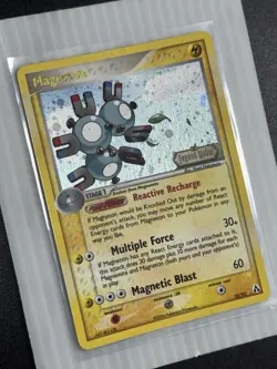 Magneton 2006 EX Legend Maker Reverse Holo Pokemon TCG Card 22/92 Stamped - Image 3