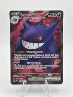 Pokemon Gengar EX Full Art Ultra Rare TCG Card Temporal Forces 193/162 - Image 1