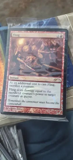 Sealed Pack Fling DCI 69 Promo WPN and Gateway MTG Magic The Gathering Card - Image 1