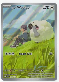 Hop's Wooloo 170/159 Sv09: Journey Together Holo IR NM Pokemon Card 2025 - Image 1