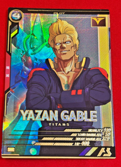 Gundam ARSENAL BASE Card YAZAN GABLE BANDAI JAPAN UT02-045(P) - Image 1