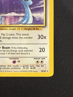 Pokemon TCG Dragonair Base Set Unlimited Rare Card 18/102 LP Condition - Image 3