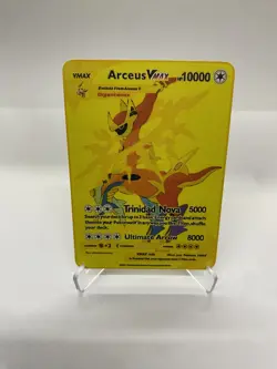 Arceus VMAX Gold Metal Pokemon Card-Collectible Gift Display！Christmas NICE - Image 1