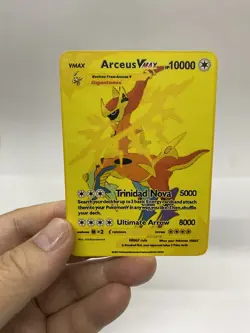 Arceus VMAX Gold Metal Pokemon Card-Collectible Gift Display！Christmas NICE - Image 2