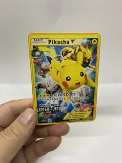 Pikachu V Gold Metal Pokemon Card-Collectible Gift Display！Christmas NICE - Image 4