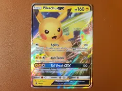 Pikachu GX 2019 Sun & Moon Black Star Promo Full Art Pokemon Card SM232 NM - Image 1