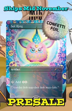 Sol Ring - FURBY PRESALE ✨ Borderless CONFETTI FOIL ✨ MTG NM Secret Lair (2315) - Image 1
