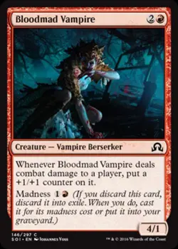 Bloodmad Vampire -Foil Light Play MTG Shadows Over Innistrad - Image 1
