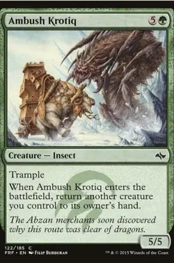 MtG Four (4) x Ambush Krotiq FRF 122 Fate Reforged Playset - Magic the Gathering - Image 1