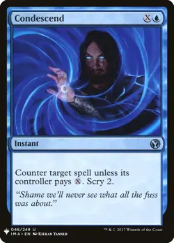 Condescend 46 PLST IMA MTG Blue Instant Uncommon Yanner 2017 EN Counter NM Scry - Image 1