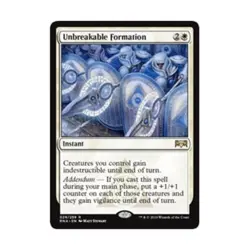 WOTC MtG Ravnica Allegiance Unbreakable Formation (R) (Foil) NM - Image 1