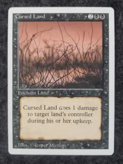 MTG - 3rd Edition - Revised - Cursed Land - Uncommon - LP ...........(DS3D1L2) - Image 3