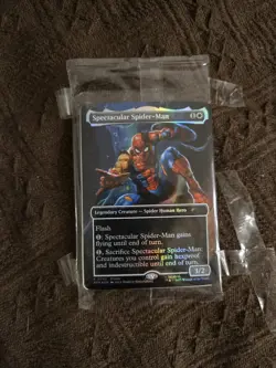Marvel Legends SPECTACULAR SPIDER-MAN Magic: The Gathering Card MTG -CARD ONLY- - Image 2