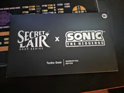 Magic the Gathering MTG Secret Lair x Sonic: Turbo Gear - Rainbow Foil Edition - Image 1