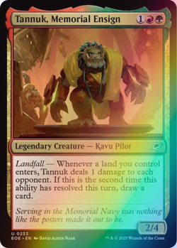 MTG - Tannuk, Memorial Ensign - Foil - EOE 0233 - Edge of Eternities - Magic - Image 1