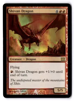 Shivan Dragon MP* FOIL From The Vault" Dragons ENGLISH 13/15 mtg -UnltdCards - Image 1