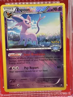 2012 Pokemon Dark Explorer Espeon C. Holo National Championship #48 CGC MINT 9 - Image 2