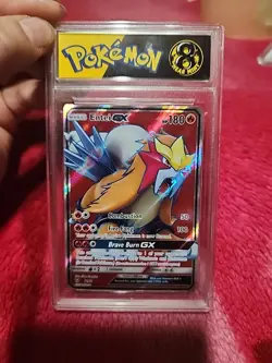 Pokemon Entei GX Full Art 71/73 2017 8 Near Mint Black Goat - Image 1