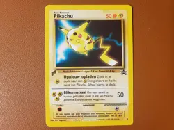 Pikachu Black Star Promo #4 2000 Pokemon World Collection Dutch Movie WB NM Mint - Image 1