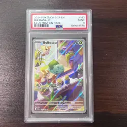 2024 POKEMON S&V STELLAR CROWN BULBASAUR #143/142 ILLUSTRATION RARE PSA 9 MINT - Image 1