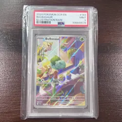 2024 POKEMON S&V STELLAR CROWN BULBASAUR #143/142 ILLUSTRATION RARE PSA 9 MINT - Image 2
