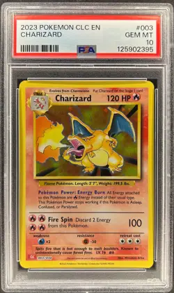 PSA 10 - CHARIZARD - 003/034 - POKEMON CLASSIC GAME CLC 2023 ENGLISH - Image 1