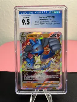 Low Pop! Lucario VSTAR SWSH214 Holo Pokemon Sword & Shield Promo - CGC 9.5 (10) - Image 2