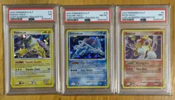 PSA Graded Entei Suicune & Raikou Cracked Ice Holo Secret Wonders Pokemon TCG - Image 1