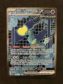 Iron Crown ex Special Illustration Rare 158/131 Pokemon Prismatic Evolutions SIR - Image 1
