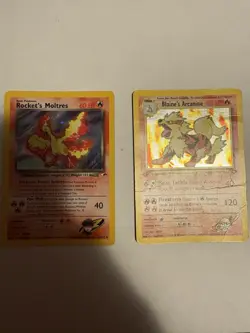 Pokemon TCG DAMAGED Vintage Bundle Includes Team Rocket, And Gym Challenge! - Image 1