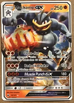 Machamp GX - 64/147 - Burning Shadows Sun & Moon Ultra Rare NM Pokemon - Image 1