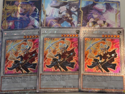 Yugioh 3x XX-Saber Hyunlei Platinum Secret Rare RA04-EN140 Stampede 1st Ed NM - Image 1