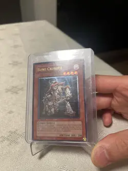 YUGIOH GREY PRINT Bone Crusher CRMS-EN083 Ultimate Rare Unlimited NM - Image 1