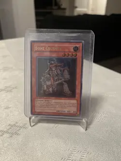 YUGIOH GREY PRINT Bone Crusher CRMS-EN083 Ultimate Rare Unlimited NM - Image 2