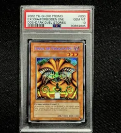 YUGIOH PSA 10 2002 Exodia the Forbidden One DDS-003 Secret Rare Promo - Image 1
