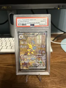 Pokemon TCG Alakazam EX 151 Holo Card Scarlet & Violet 201/165 PSA 10 - Image 1