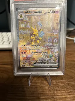 Pokemon TCG Alakazam EX 151 Holo Card Scarlet & Violet 201/165 PSA 10 - Image 3