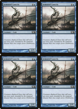 4x MTG 2013 ARMORED CANCRIX - CRAB CREATURE M14 - MAGIC CARD x4 copies - Image 1