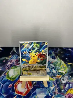 Pokemon TCG Scarlet & Violet Paldea Evolved Pikachu Black Star Promo Card SVP027 - Image 1