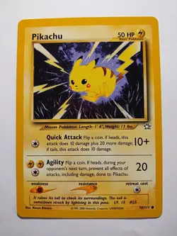 Pokemon Pikachu TCG Neo Genesis 70 Unlimited Common Card - Image 1