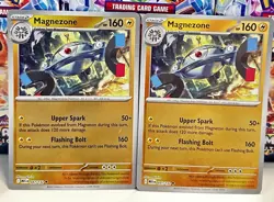 (Set Of 2) Pokemon Mega Evolution Reverse Holo Card - Magnezone (047/132) - Image 1