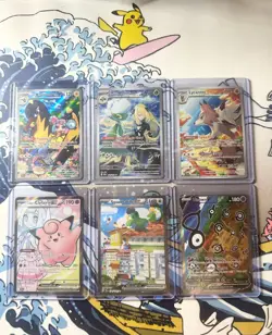 Pokemon Card Lot Of 6 NM Modern Full-Arts & Illustration Rares - Pack Fresh! - Image 1